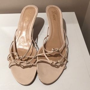 Lowe nude sandals purchased in Spain 🇪🇸